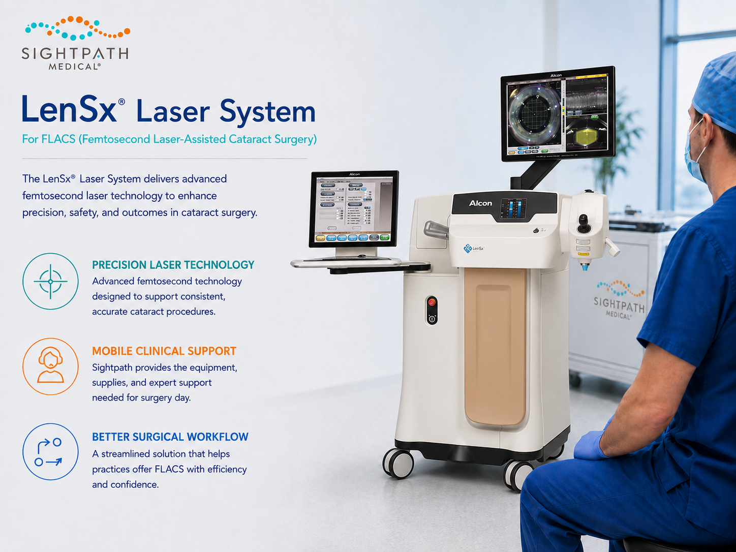 Mobile Femto LenSx laser system for cataract surgery