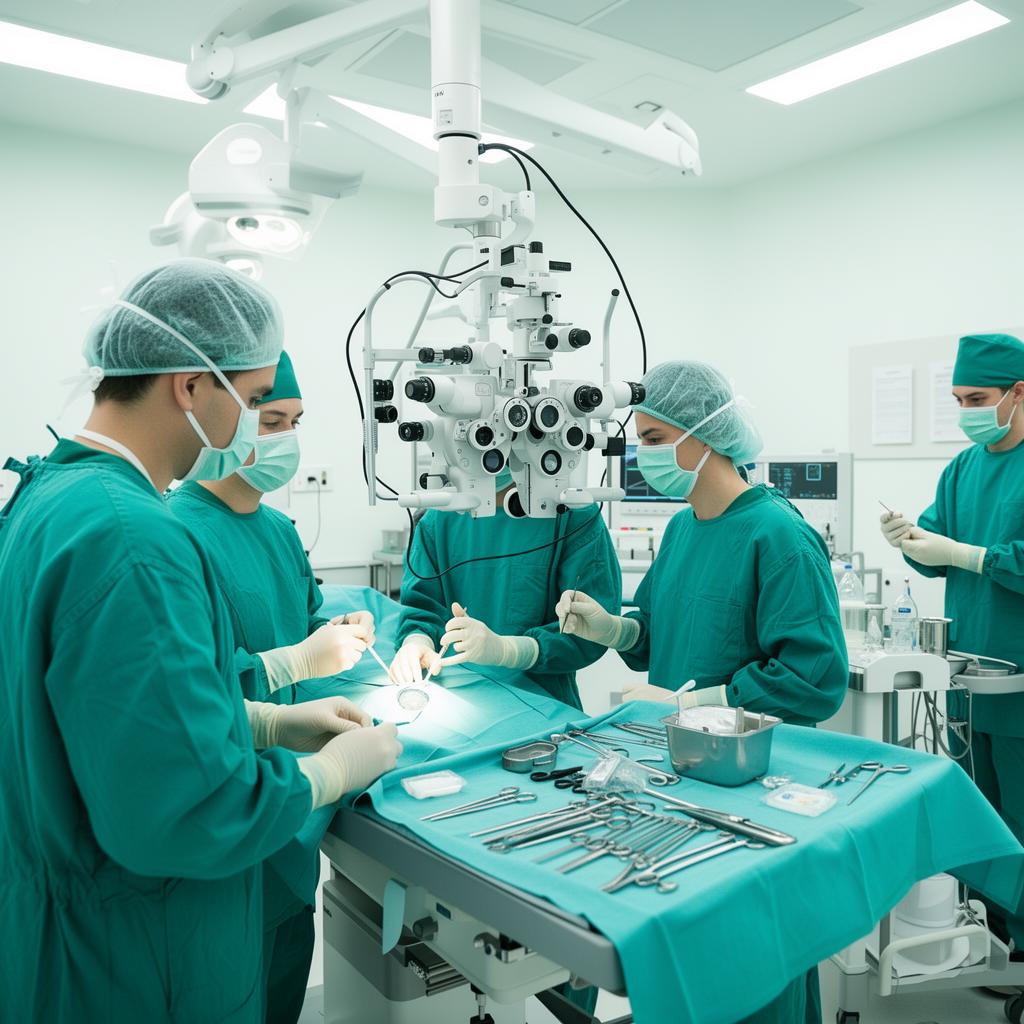 Sightpath Medical surgical team supporting an ophthalmic procedure in a mobile operating room